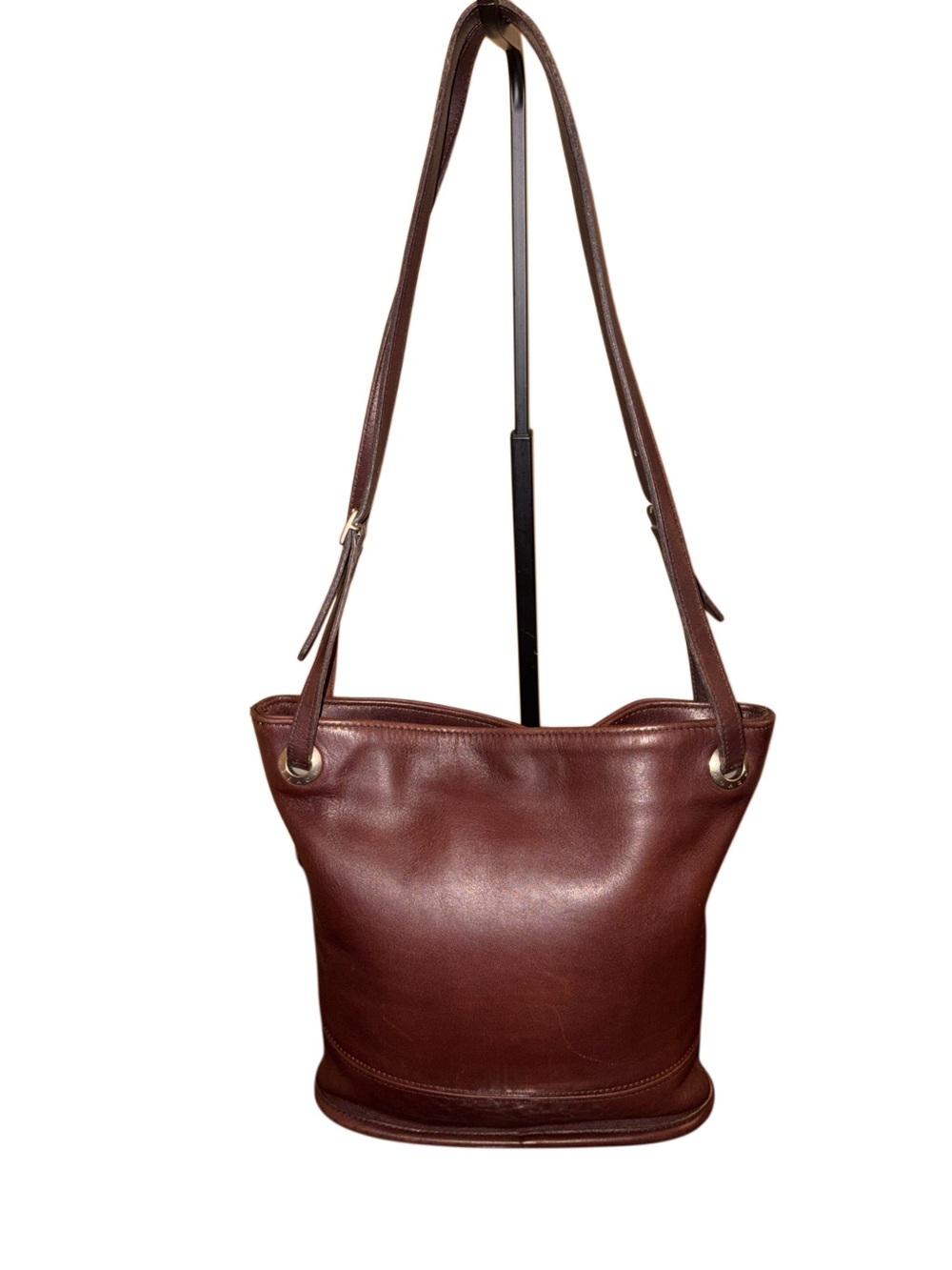 Coach Vintage 1998 Westport Mahogany Leather Bucket Bag USA 4241 - Picture 3 of 9
